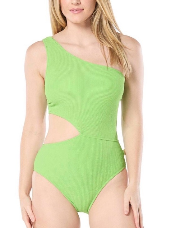 Michael Kors Other - Michael Kors Lime Green One-Shoulder Side-Cutout One-Piece Swimsuit